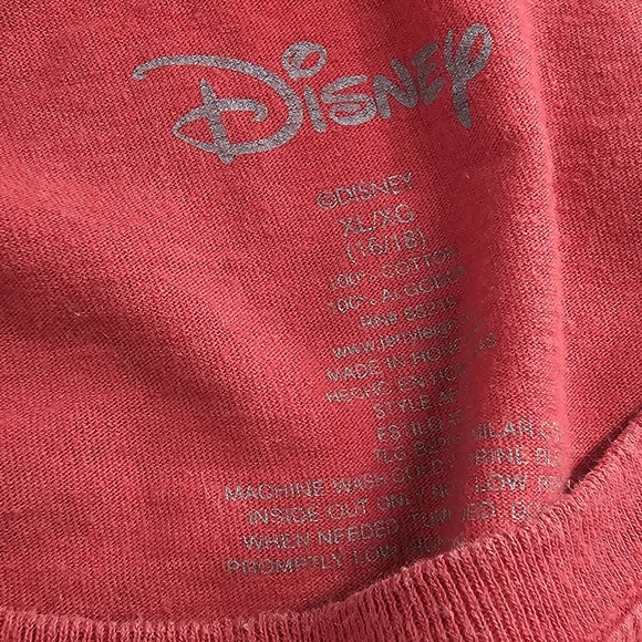 Disney Red Minnie Mouse Short Sleeve Tee Womwns Size XL - Picture 2 of 2